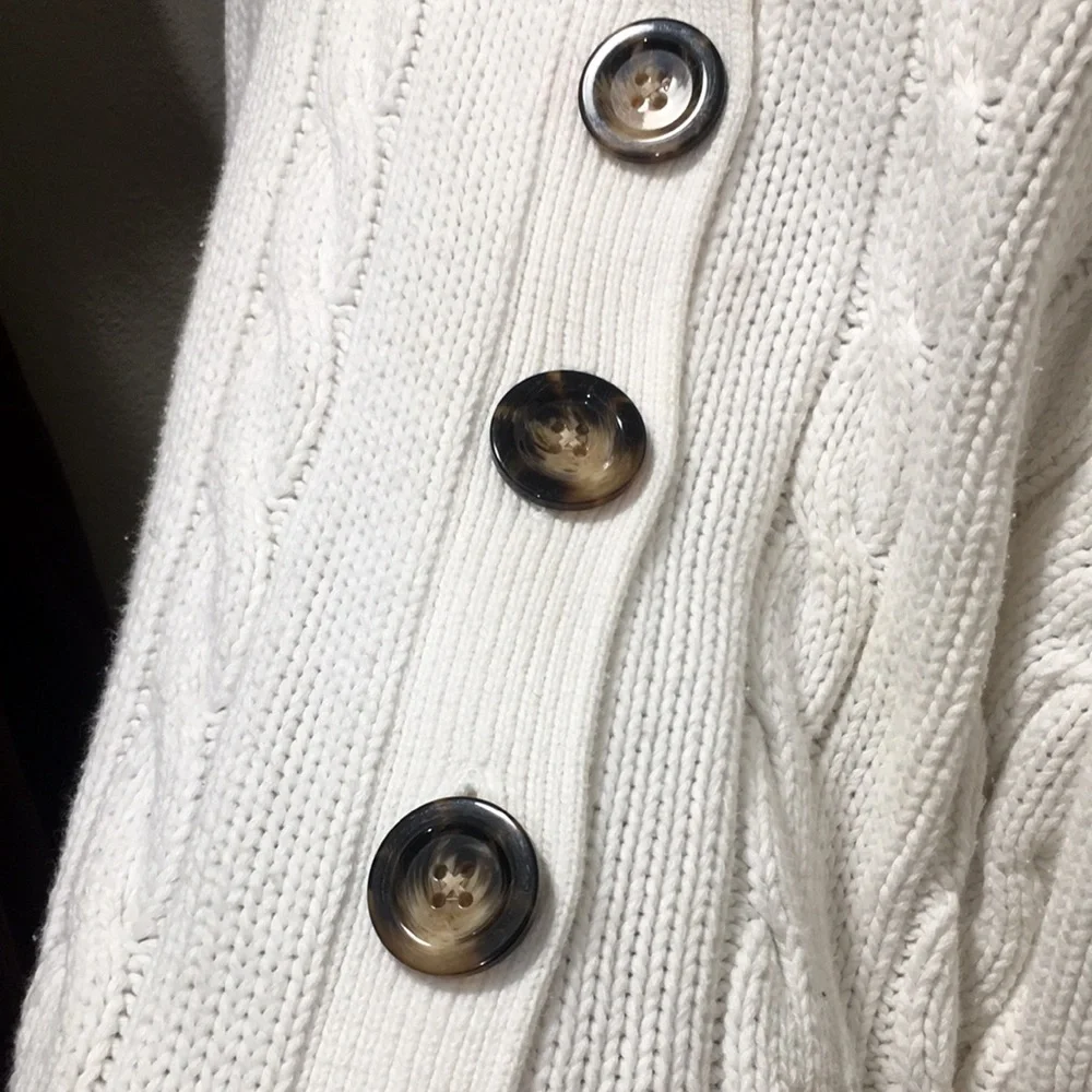 EUC GAP Beautiful Quality 100% White Cotton Sweater - Picture 6 of 7